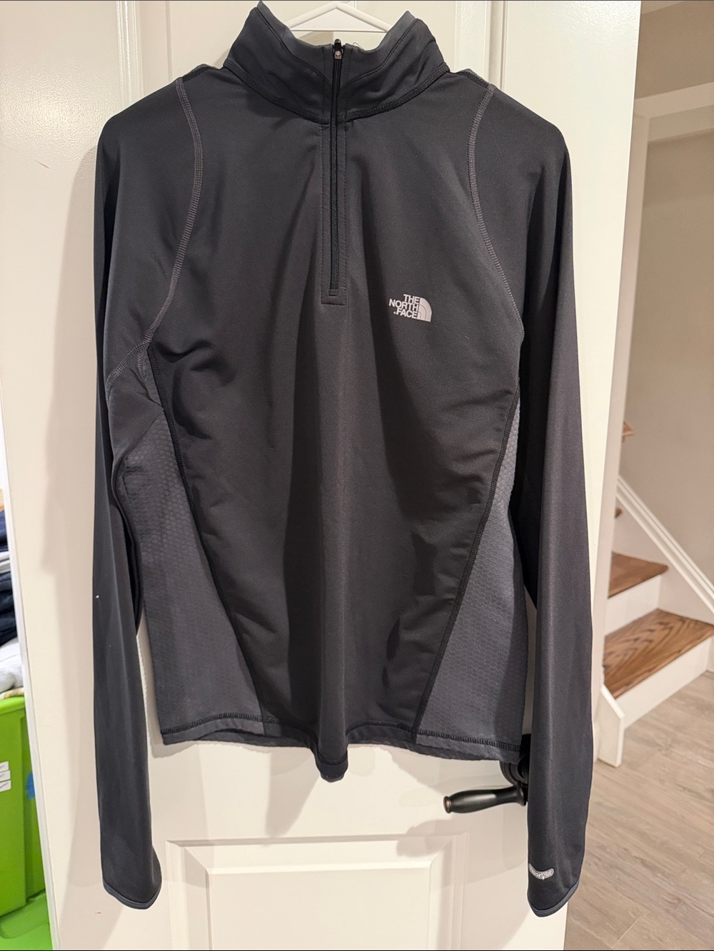 The North Face Men’s Black Long-Sleeve Half-Zip base layer